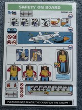 Flybe E175 Safety Card 