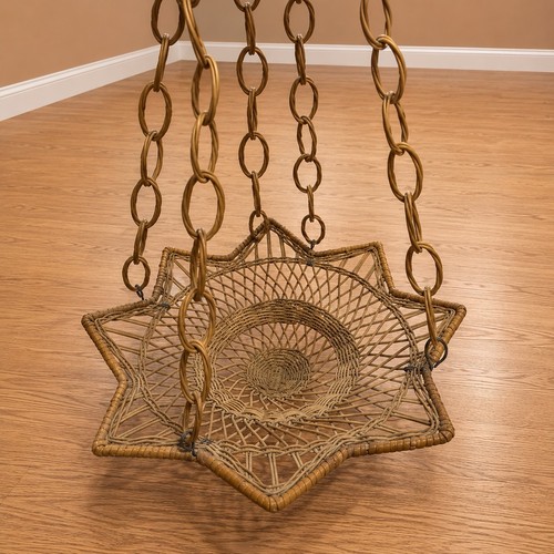 Vintage rattan wicker hanging - vintage,