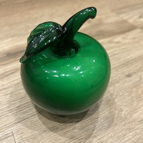 Vintage hand blown green - vintage,