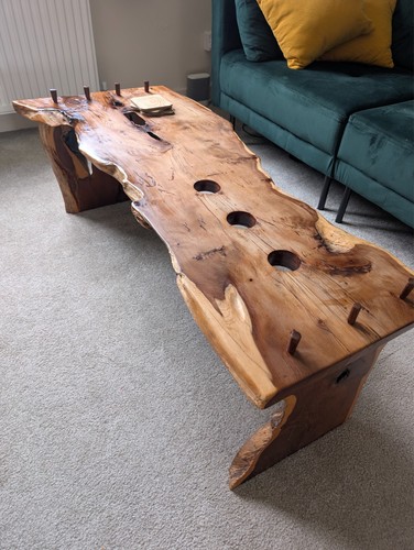 Yew wood coffee - coffee, table