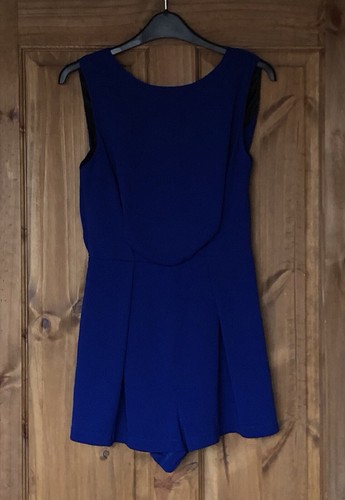 Topshop blue playsuit with