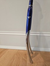 Columbus Casati Vintage Steel Fork 700c Rim Brake Threaded 230mm Chrome/Blue