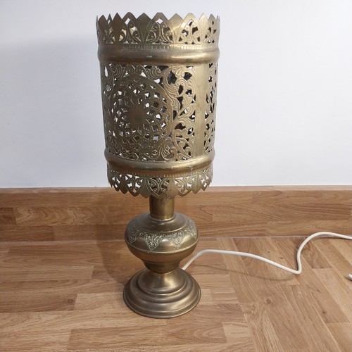Pierced brass electric - pierced, table