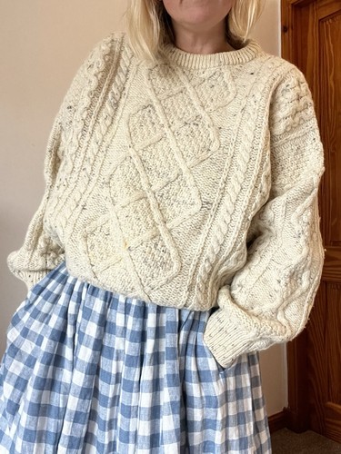 Vintage 90s aran - cable, knit