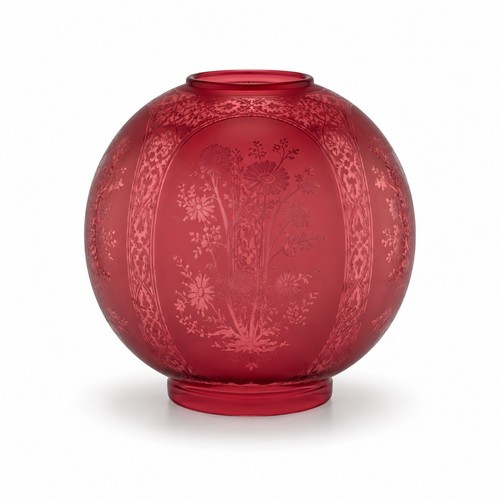 Ruby red floral pattern - pattern, oil