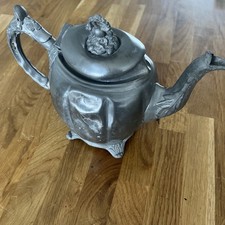 Vintage Pewter Teapot 