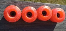 Vintage Red Kryptonics 'Kryptos' Skateboard Wheels