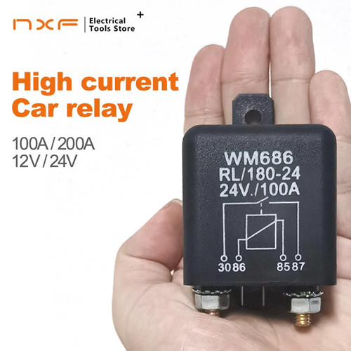 High current relay starting - high,