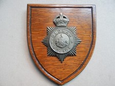 Obsolete Oldham Police Helmet Badge K/C on Plaque GR