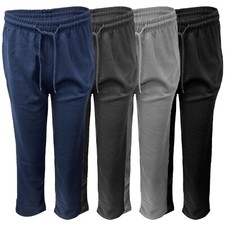 Mens Fleece Joggers Open Hem
