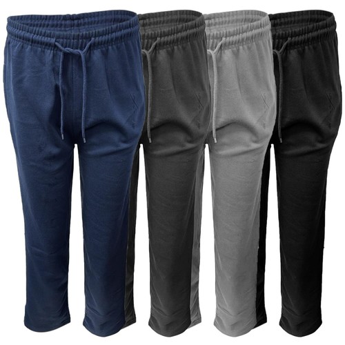 Mens fleece joggers open - joggers,
