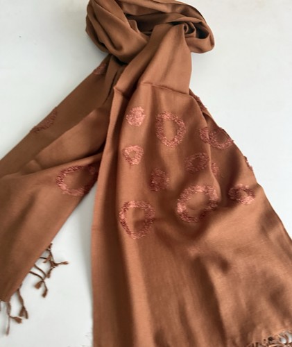 Women scarf pure wool - wool, mid