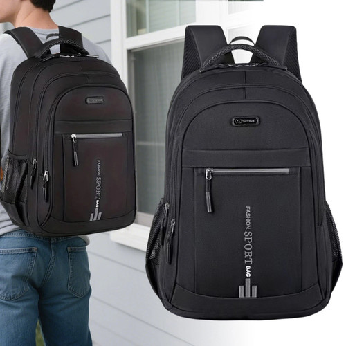 Black backpack rucksack large - rucksack,