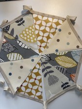 Handmade Oilcloth Bunting -
