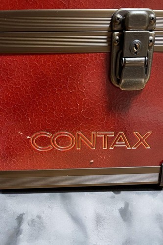 Rare contax red camera case - rare,