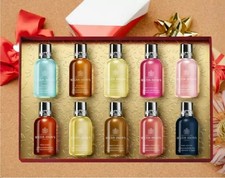 Molton Brown Luxury Bath & Shower Gel 10pc Gift Set Stocking Filler 10x50ml NEW