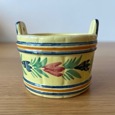 Vintage Quimper Mustard Pot