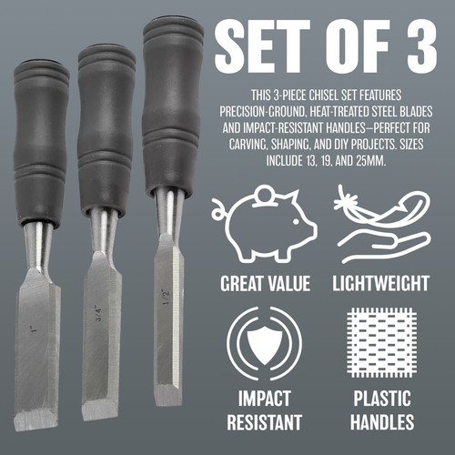 New 3pc carpenters - 3pc, chisel