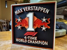 Formula One | F1 | Red Bull | Max Verstappen | 1 | 4 Time World champion Plaque