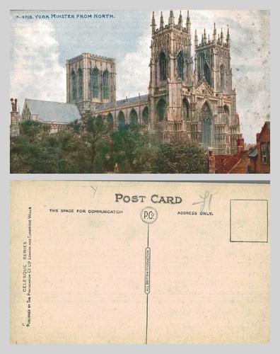 Vintage postcard york - vintage,