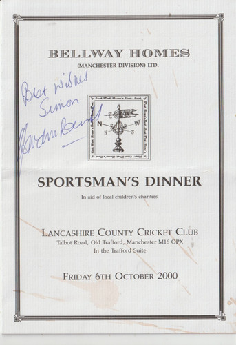 Dnner menu signed - signed, by