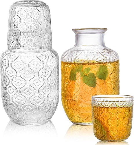 Pcs bedside water carafe set - 4,