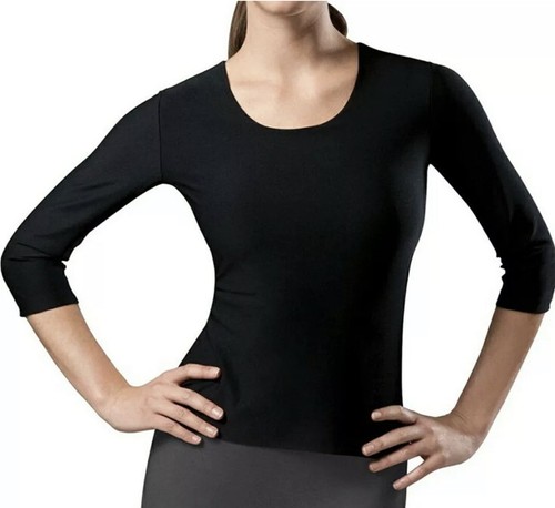 Women black slim 4 sleeved - black,