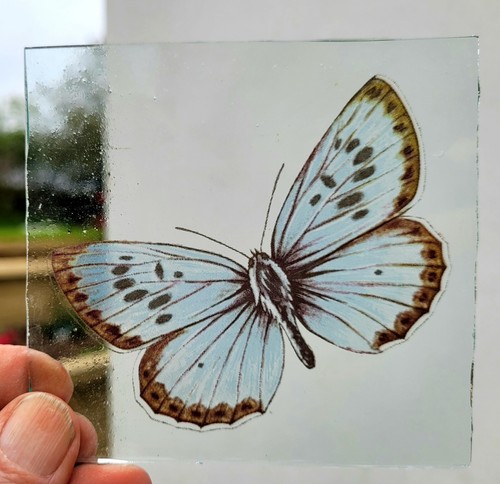 Stained glass large blue - stained,