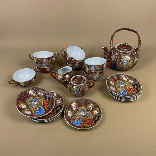 Vintage satsuma tea - vintage, set