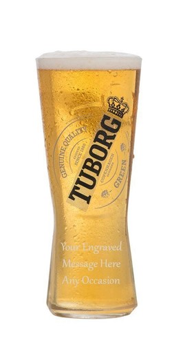 Personalised tuborg pint - pint, slim