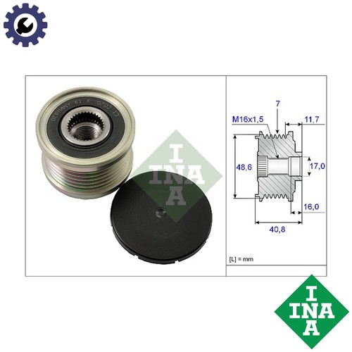 Alternator freewheel clutch - alternator,