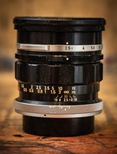 Canon FL & FD 35mm f/2.5 Vintage Lens Rare Near Mint – With Caps & Front Filter