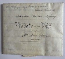 Old Probate of the Will