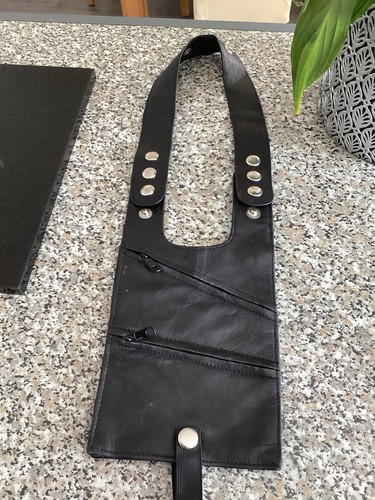 Leather body money belt - leather,