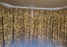 Curtains Handmade Lined Caverley Fabric by Sanderson Drop 132cm Width 173cm