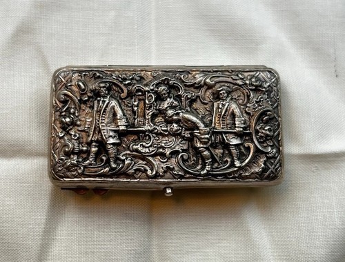 Vintage silver tone - vintage, pill