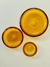 Set of 3 Amber Whitefriars