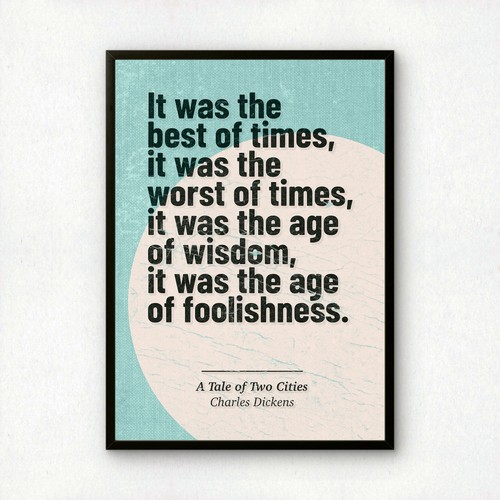 Tale two cities art print - cities,