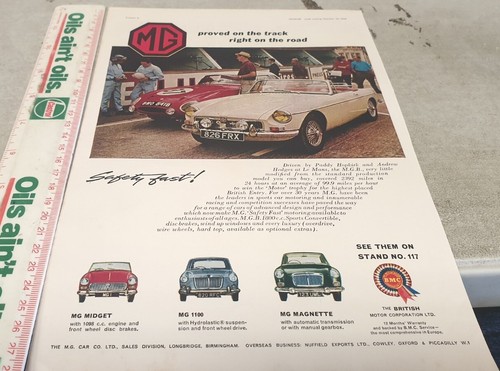 1964 range sales advert - mg,