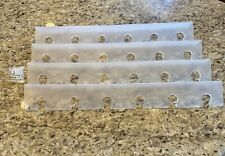 4 Clear 24” Wall Mounted Acrylic Wine Glass Rack Shelf Champagne Flute Bar Cart