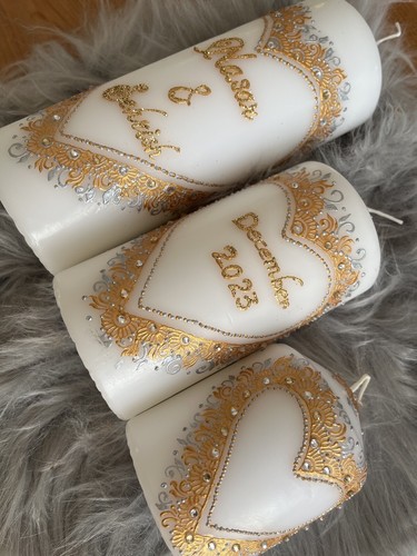 Henna design candles - henna,