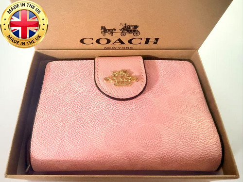Coach medium pink - pink, zip