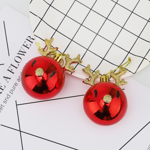 2pcs gold plastic reindeer - 2pcs,
