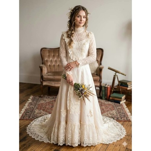 Vintage victorian lace wedding - vintage,