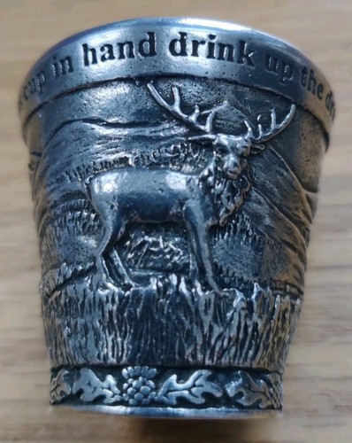 Pewter highland dram cup - pewter,