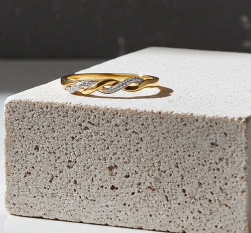 Natural diamond twist eternity - diamond,