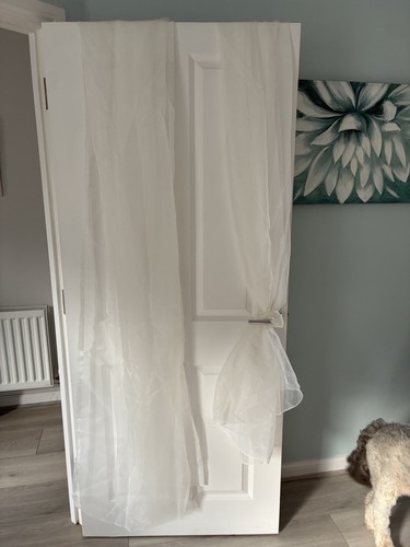 Ikea voile curtains - voile, white
