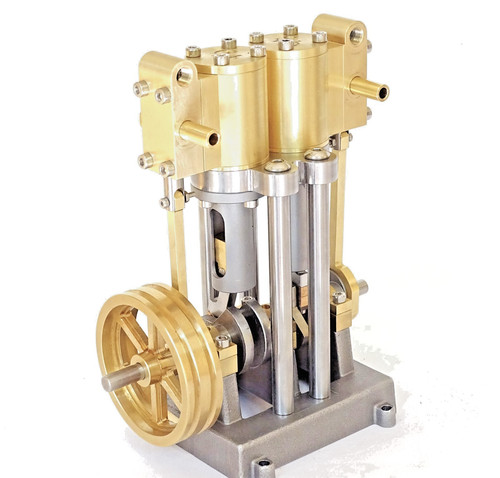 Live steam twin cylinder - -,
