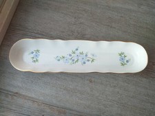 RING DISH, BONE CHINA PIN TRAY, VINTAGE ARISTOCRAT TRINKET DISH,  OBLONG DISH