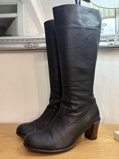 Wolky Black Leather Knee High Boots . Size 5